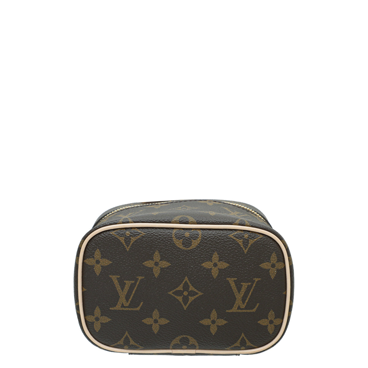 Louis Vuitton Brown Monogram Nice Nano Vanity Case w/Confidential Bandeau