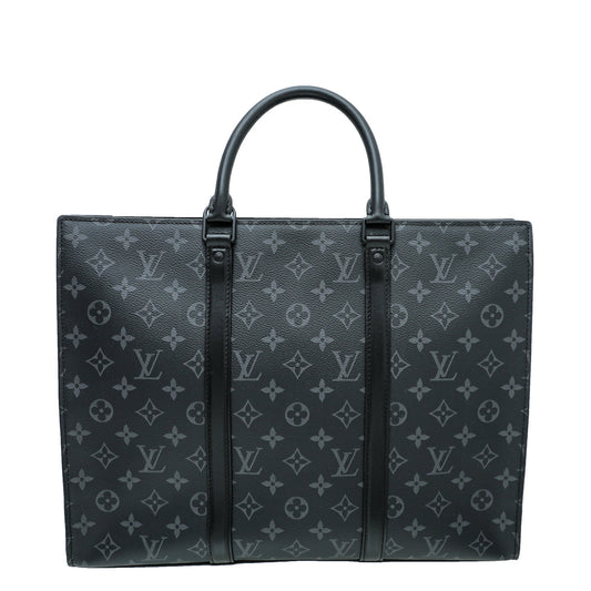 Louis Vuitton Monogram Eclipse Sac Plat Horizontal Zippe Bag