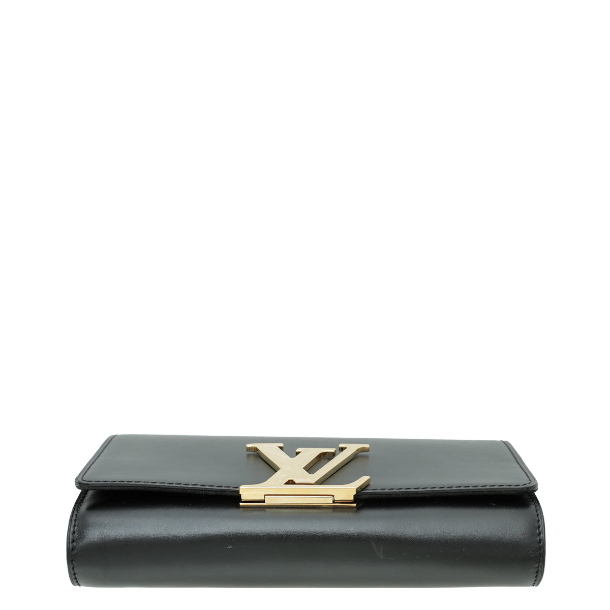 Louis Vuitton Black Louise Matte Chain Clutch