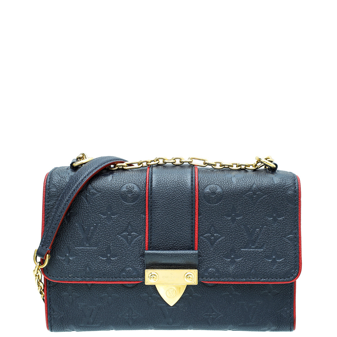 Louis Vuitton Marine Rouge Monogram Empreinte Saint Sulpice PM Bag