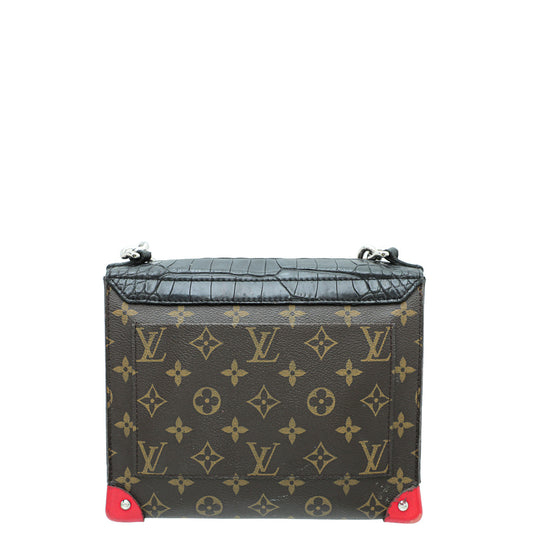 Louis Vuitton Multicolor Crocodile Monogram Tribal Chain Mask GM Bag