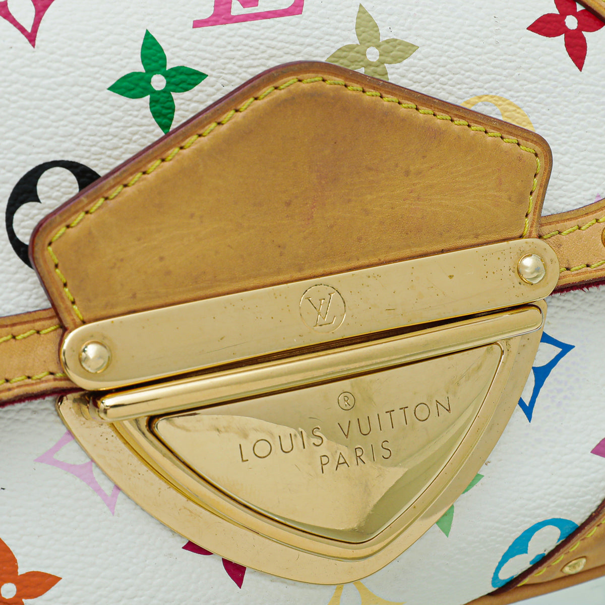 Louis Vuitton White Multicolor Monogram Marilyn Bag