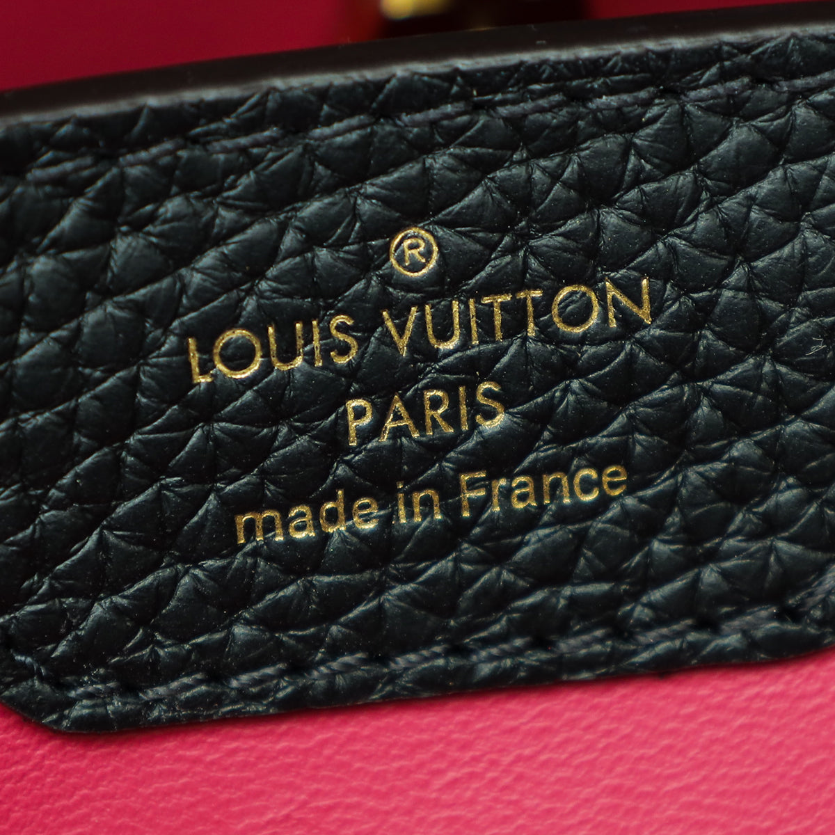 Louis Vuitton Noir Cuir Capucines BB Bag