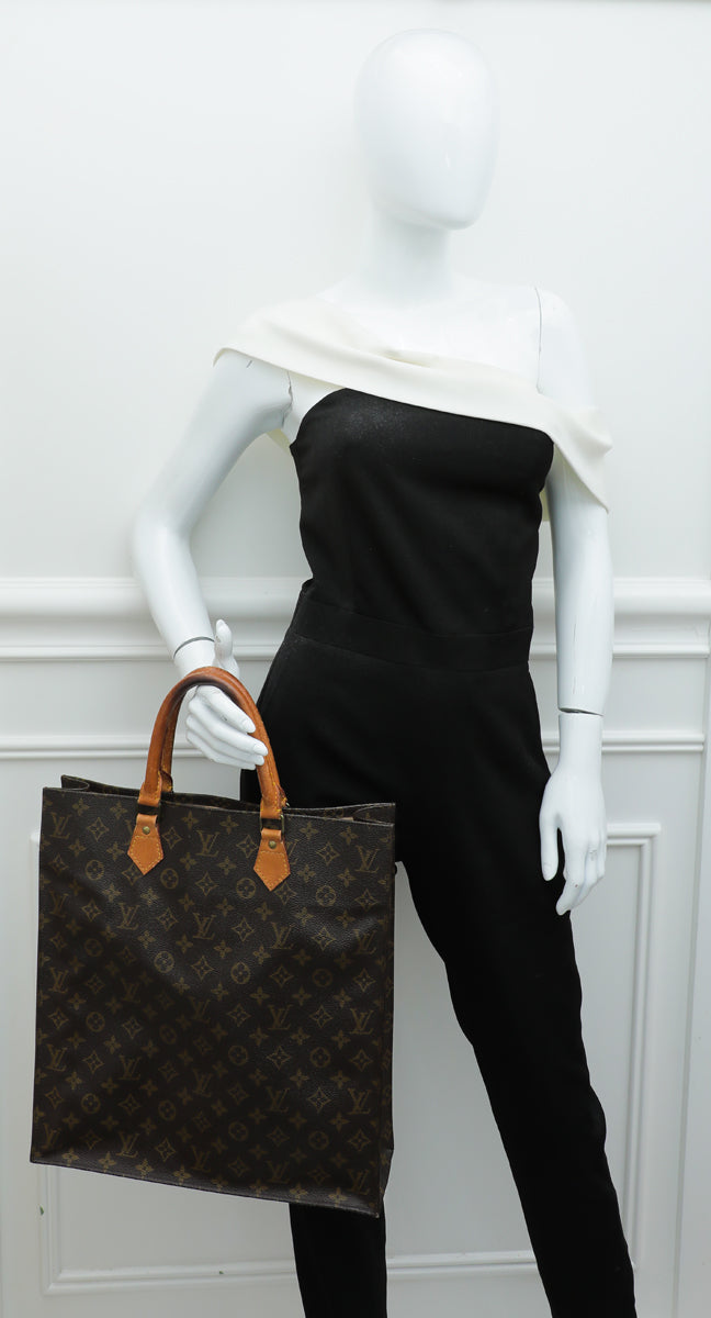 Louis Vuitton Vintage Monogram Sac Plat Tote MM Bag