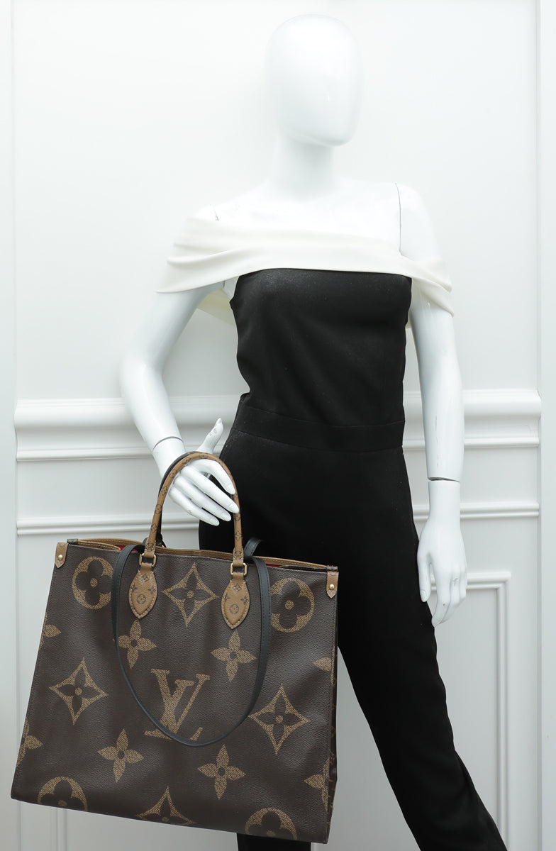 Louis Vuitton Brown Monogram Reverse Onthego GM Bag