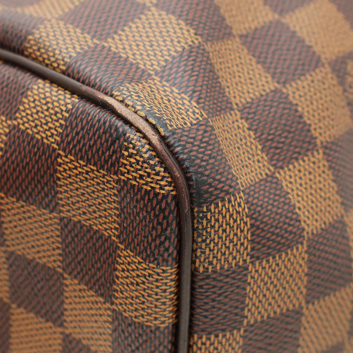 Louis Vuitton Damier Ebene Speedy 30 Bag W/ LMS Initials