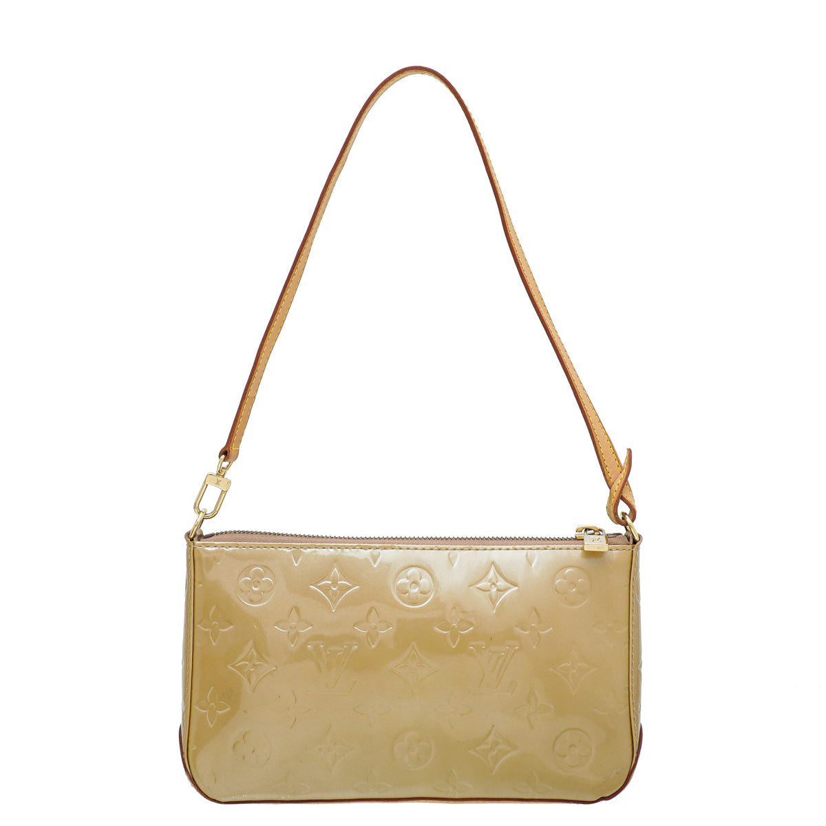 Louis Vuitton Noisette Monogram Vernis Mallory Square Bag