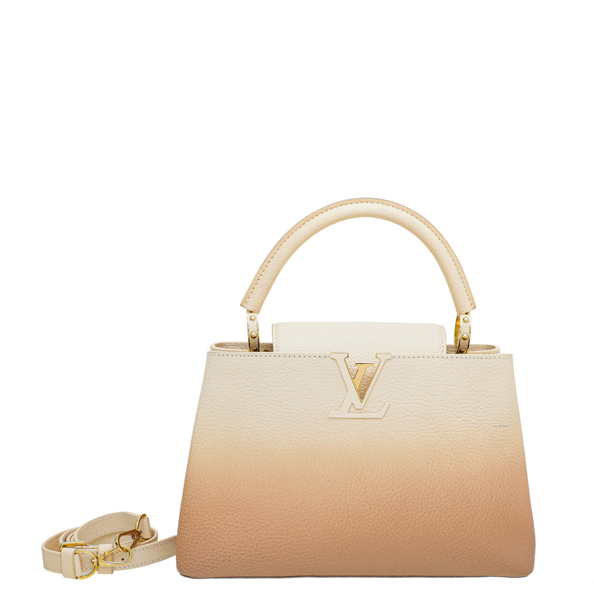 Louis Vuitton Beige Taurillon Gradient MM Bag