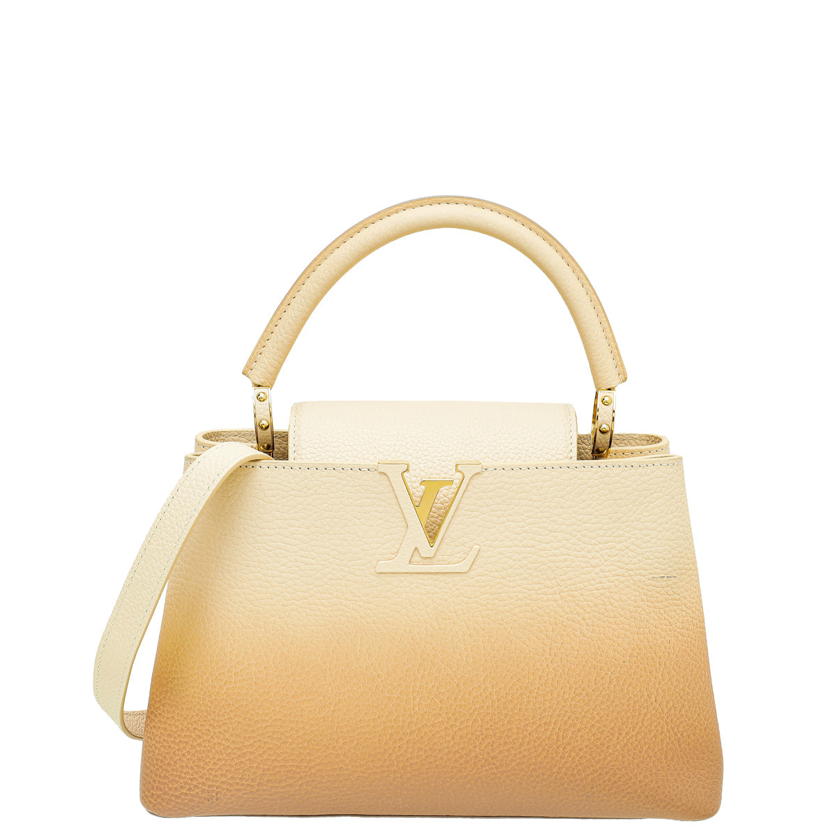 Louis Vuitton Beige Taurillon Capucines Gradient MM Bag