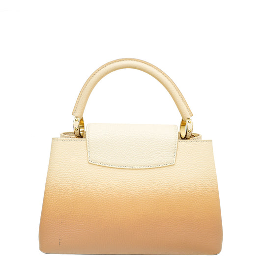 Louis Vuitton Beige Taurillon Capucines Gradient MM Bag