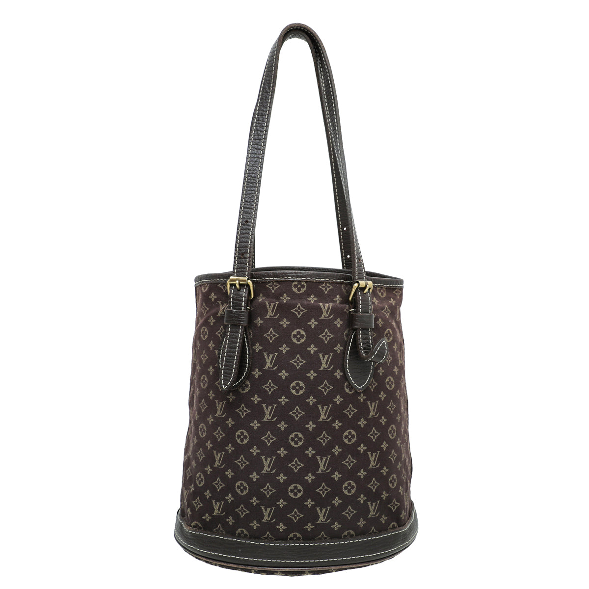 Louis Vuitton Brown Monogram Mini Lin Petit Bucket Bag