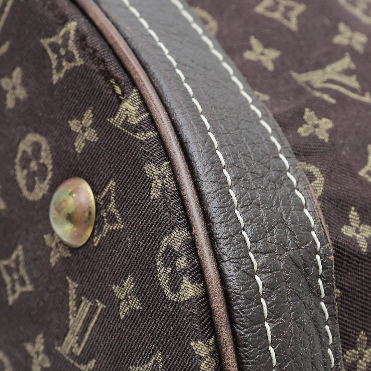 Louis Vuitton Brown Monogram Mini Lin Petit Bucket Bag