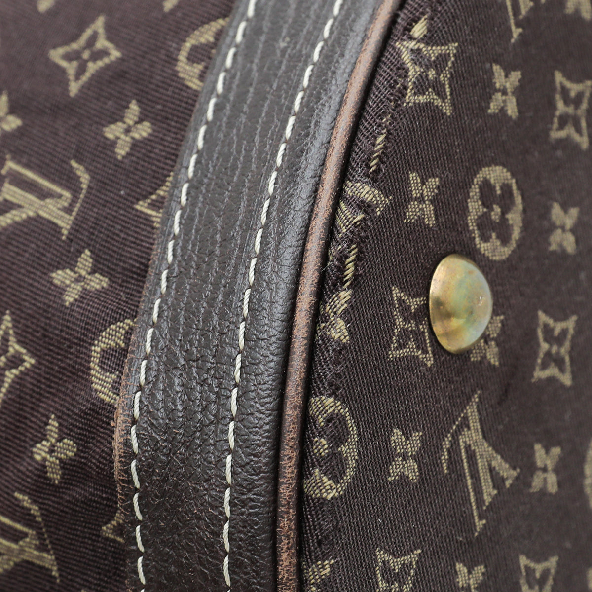 Louis Vuitton Brown Monogram Mini Lin Petit Bucket Bag