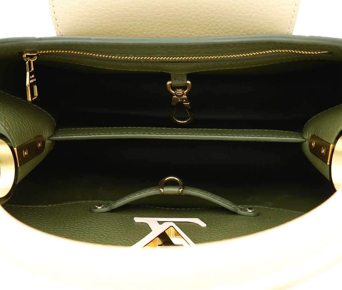 Louis Vuitton Tricolor Capucines MM Studded Bag