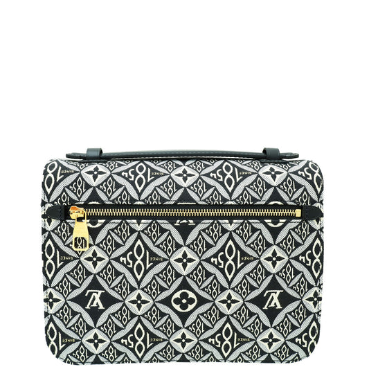 Since Gris 1854 Pochette Metis Jacquard Textile Bag