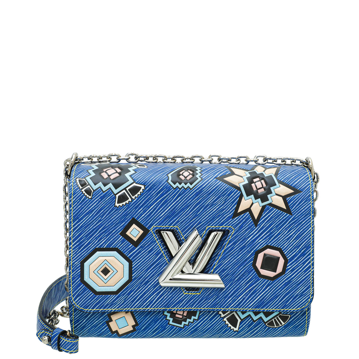 Louis Vuitton Blue Multicolor Azteque Twist MM Bag