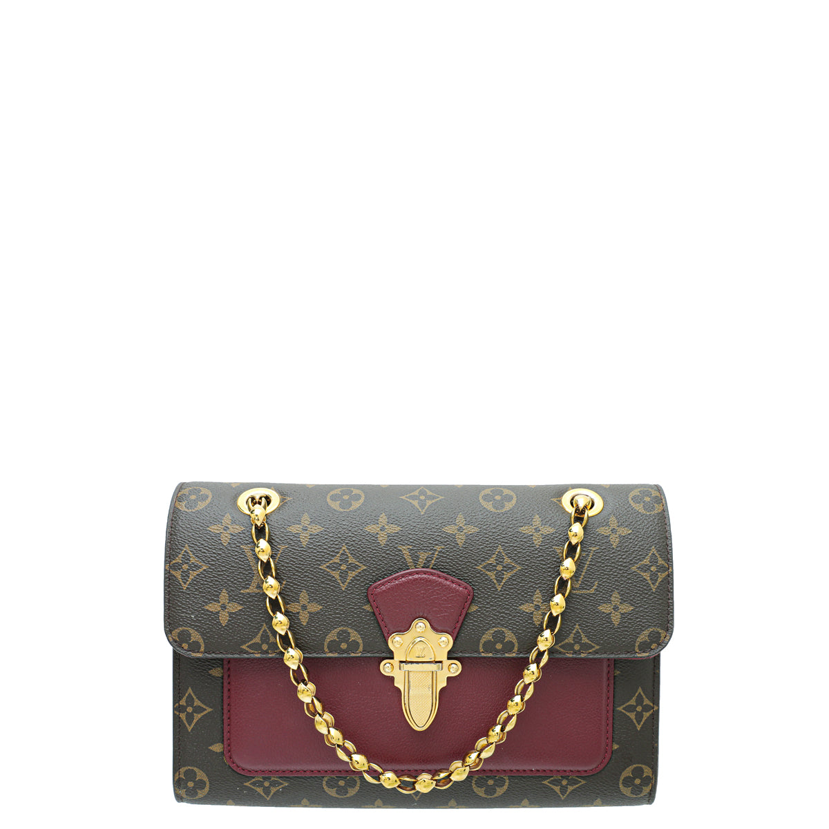 Louis Vuitton Monogram Rasin Victoire Flap Bag