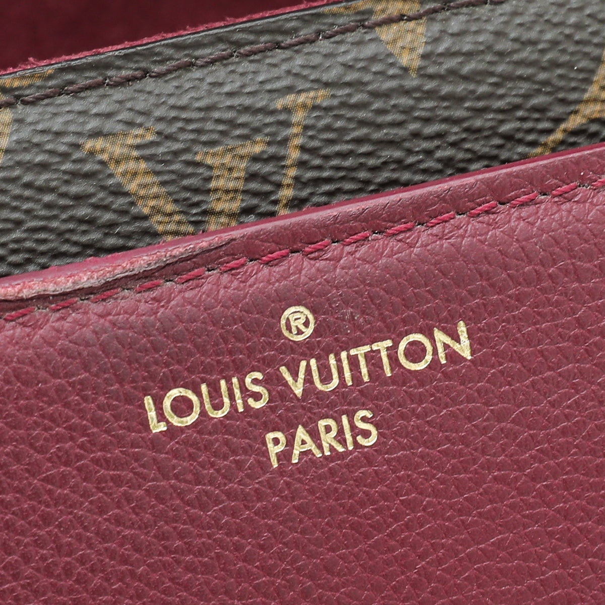 Louis Vuitton Monogram Rasin Victoire Flap Bag