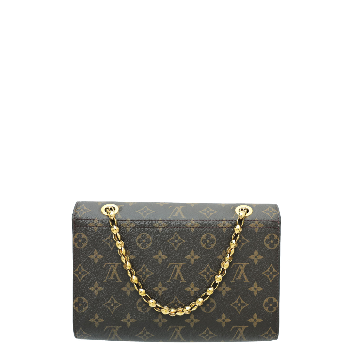 Louis Vuitton Monogram Rasin Victoire Flap Bag