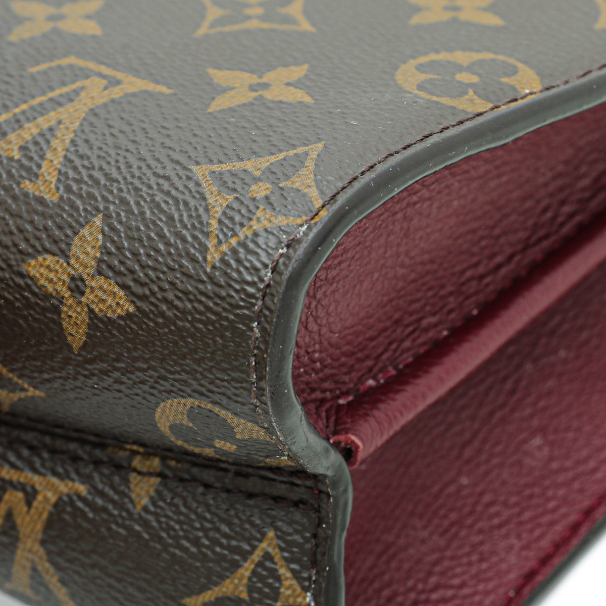 Louis Vuitton Monogram Rasin Victoire Flap Bag