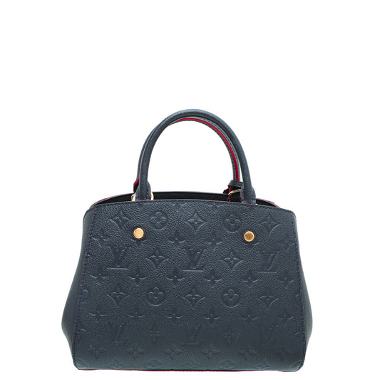 Louis Vuitton Rouge Marine Monogram Empreinte Montaigne BB Bag