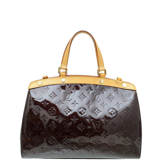 Louis Vuitton Amarante Monogram Vernis Brea MM Bag