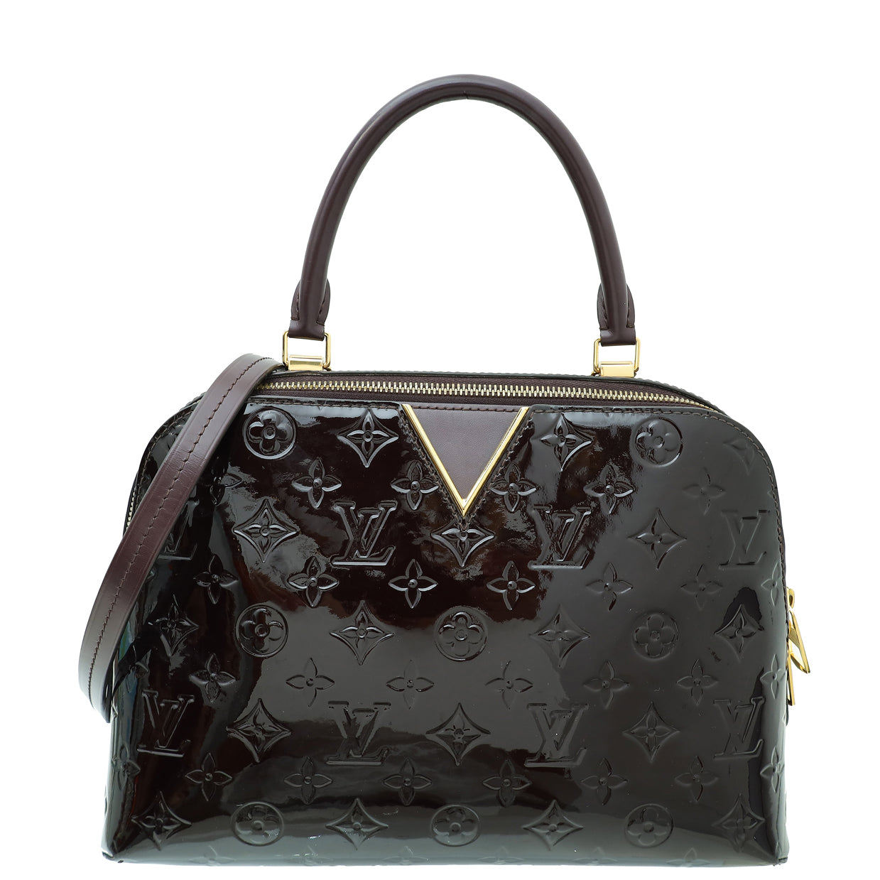 Louis Vuitton Amarante Monogram Vernis Melrose Bag