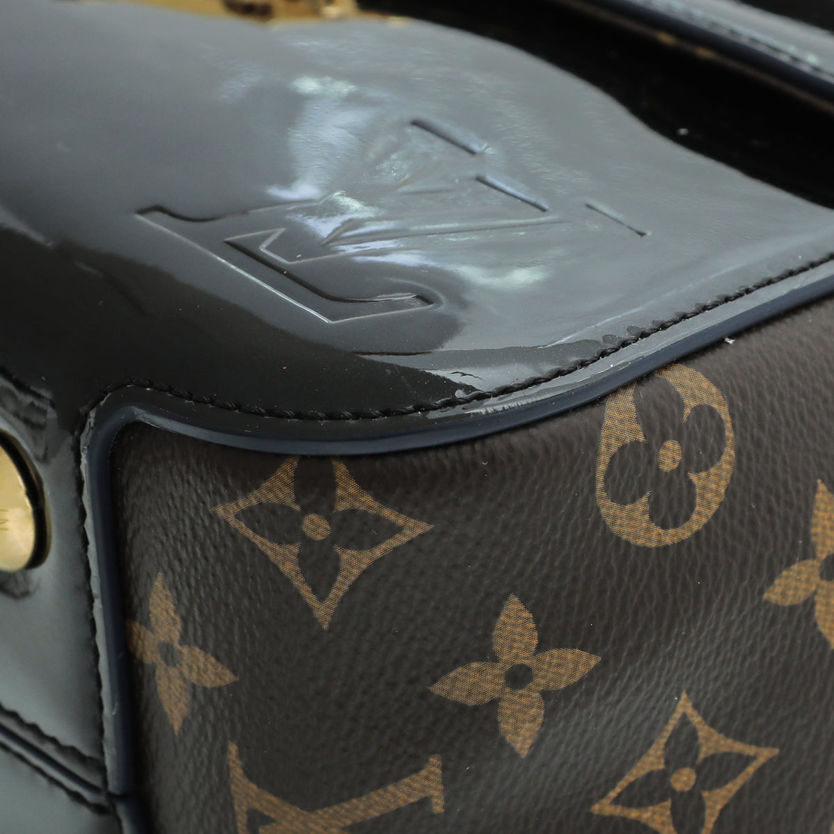 Louis Vuitton Monogram Black Vernis Cherrywood PM Bag