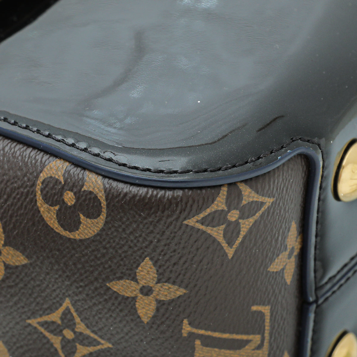 Louis Vuitton Monogram Black Vernis Cherrywood PM Bag