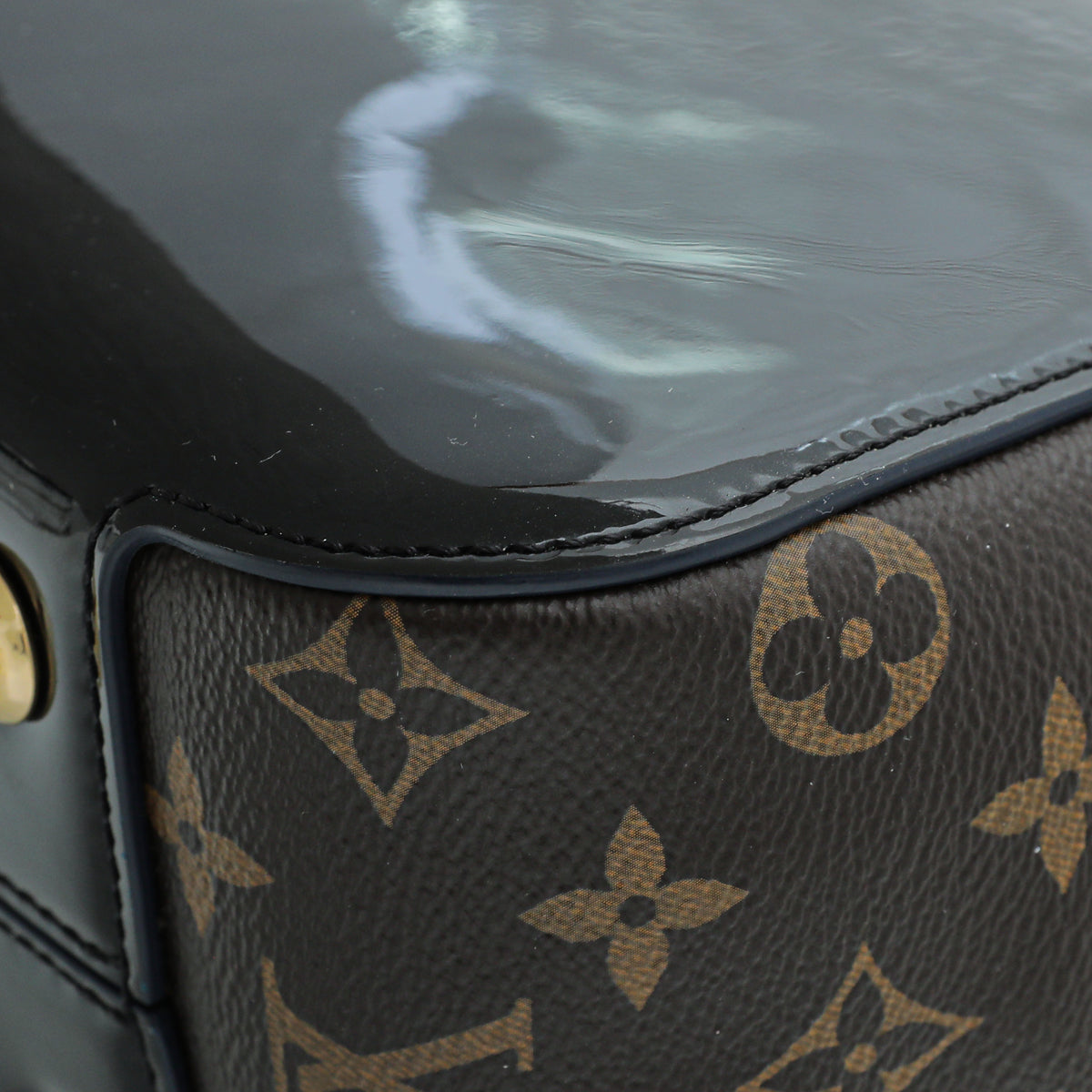 Louis Vuitton Monogram Black Vernis Cherrywood PM Bag