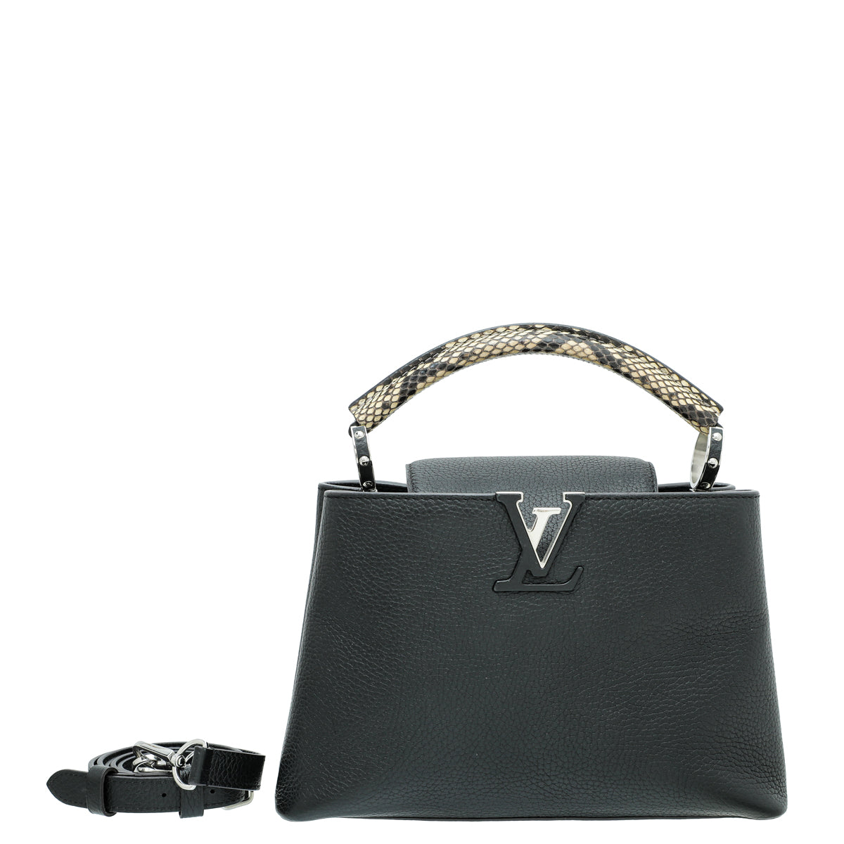 Louis Vuitton Bicolor Capucines BB Bag W/ Python Handle