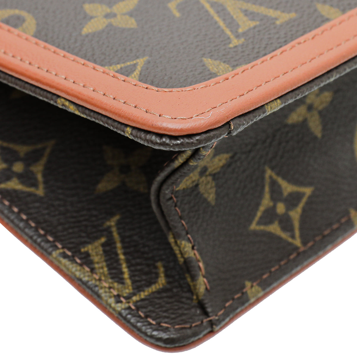 Louis Vuitton Monogram Brown Dame GM Clutch