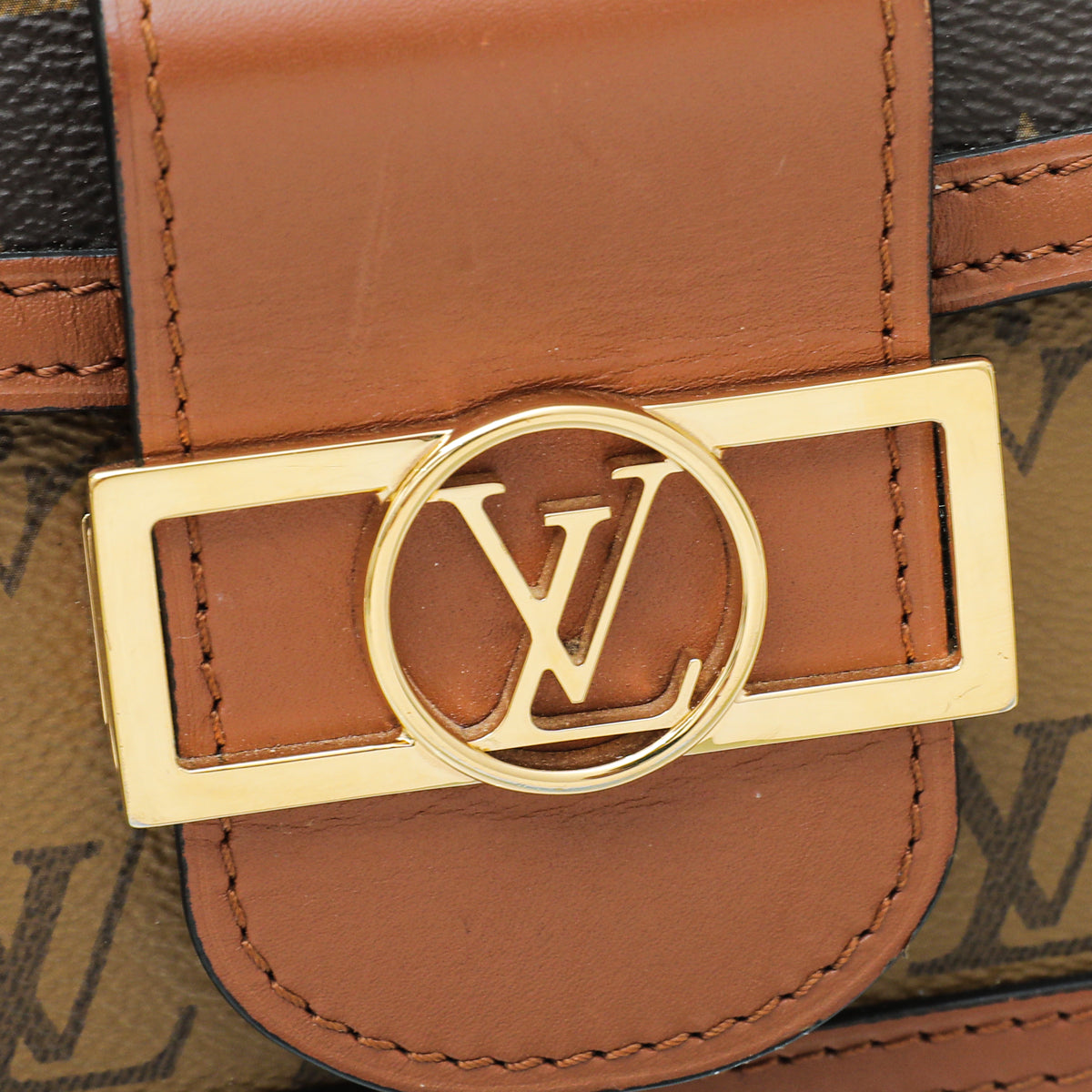 Louis Vuitton Brown Monogram Reverse Mini Dauphine Bag