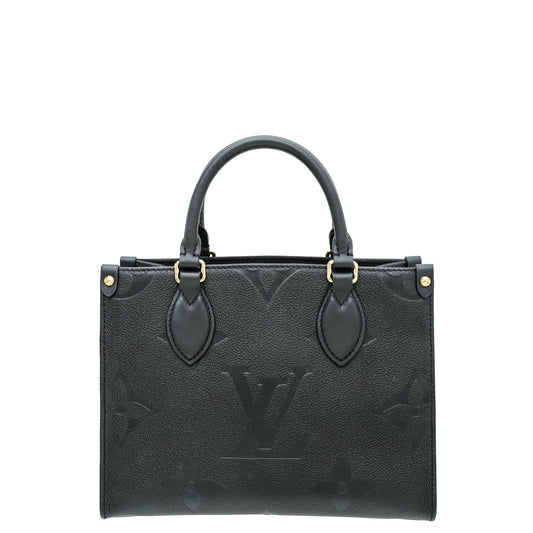 Louis Vuitton Black Monogram Empreinte Onthego PM Bag