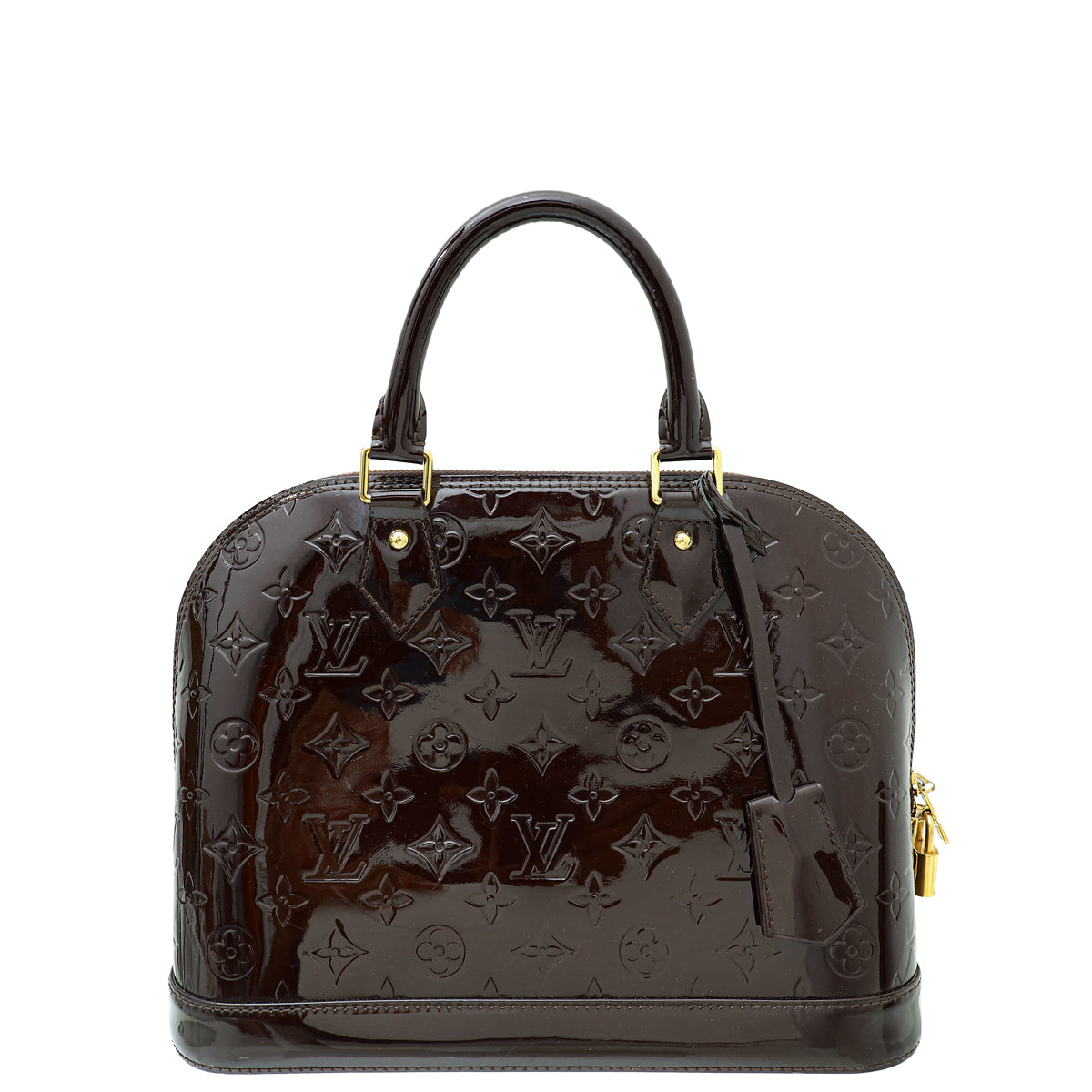 Louis Vuitton Amarante Monogram Vernis Alma PM Bag