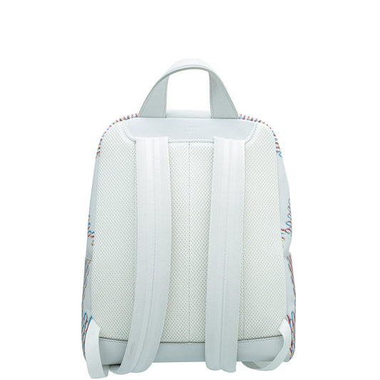 Louis Vuitton White Multicolor Damier Spray Racer Backpack Bag