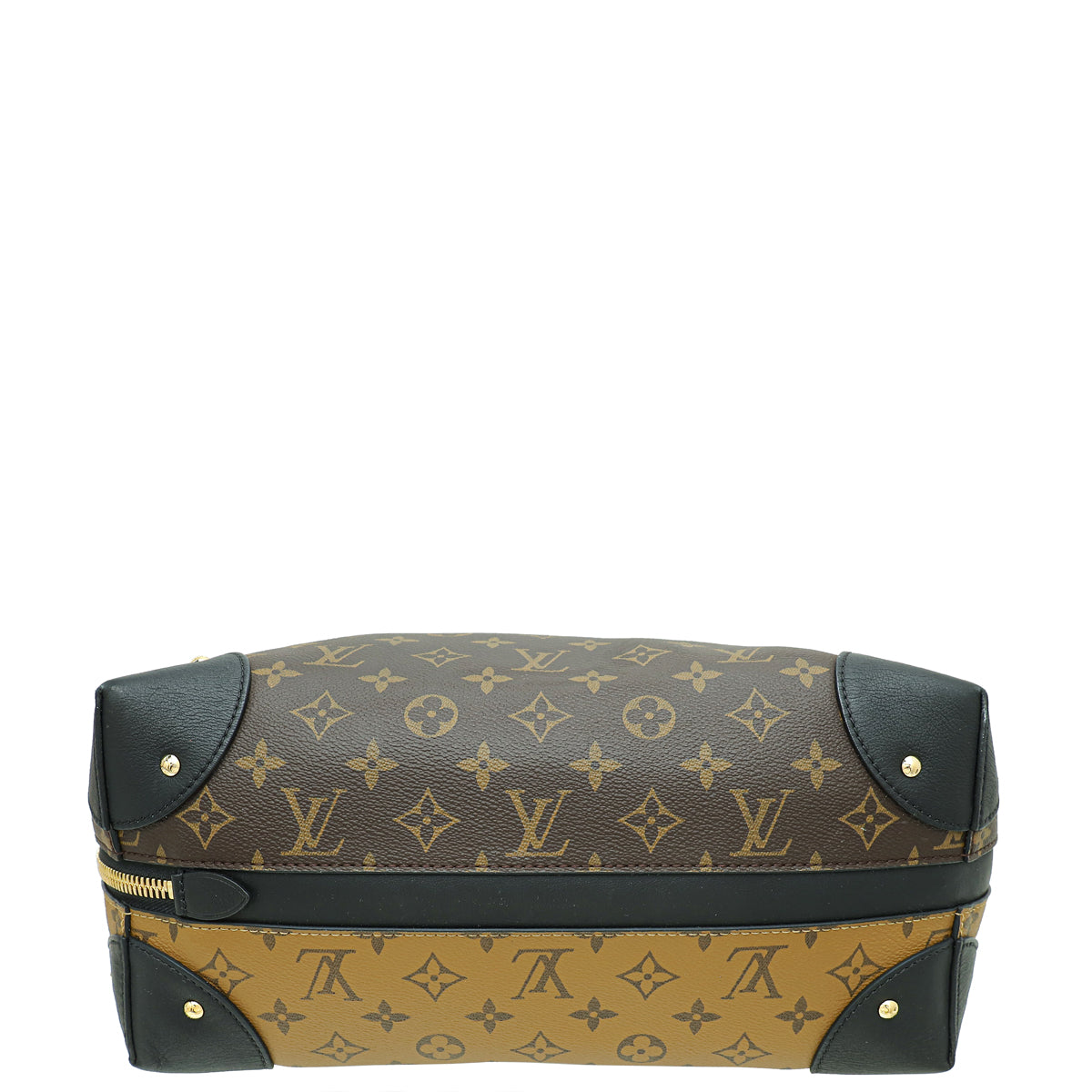 Louis Vuitton Bicolor Reverse Monogram Triangle Softy Bag