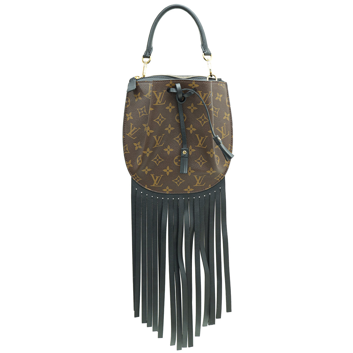 Louis Vuitton Bicolor Monogram Noe Fringe Crossbody Bag