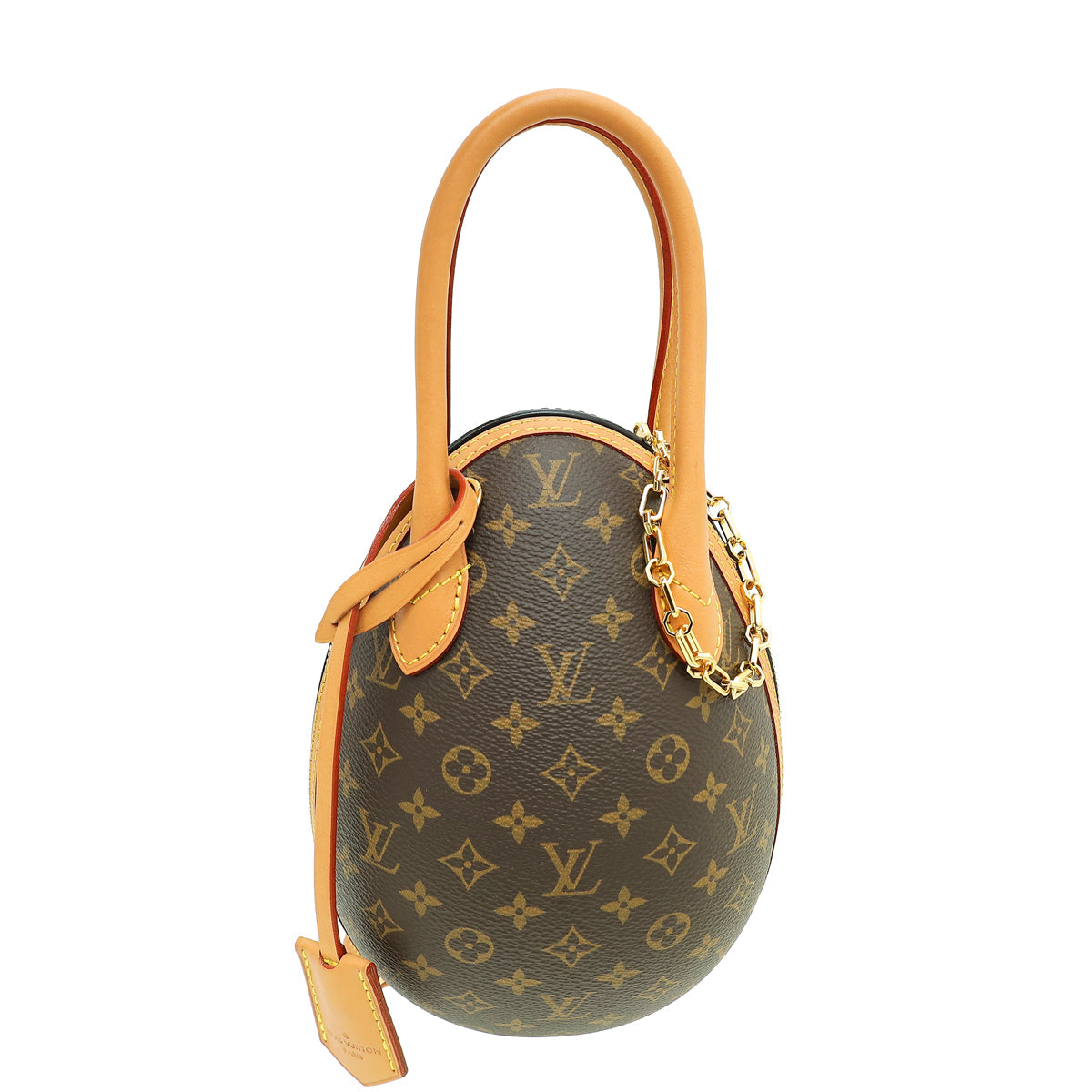 Louis Vuitton Bicolor Monogram & Calf Egg Bag