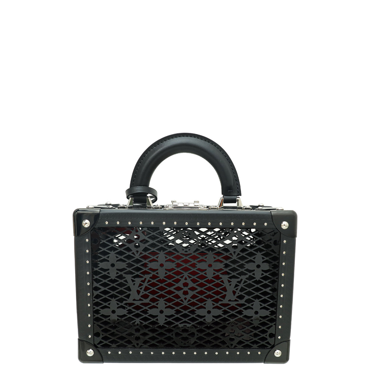 Louis Vuitton Black Petite Valise Bag W/ "UP' Initials