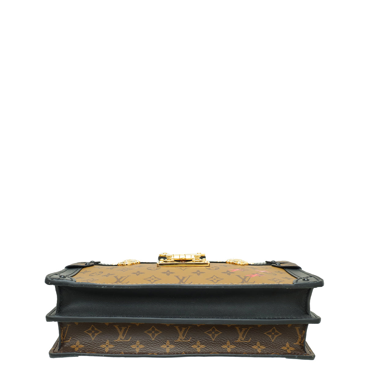 Louis Vuitton Bicolor Monogram Reverse Trunk Clutch Bag