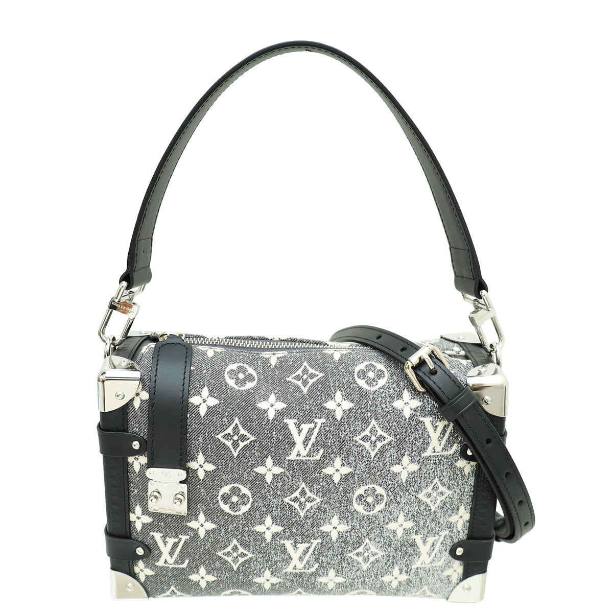 Louis Vuitton Bicolor Monogram Jacquard Denim Side Trunk Bag