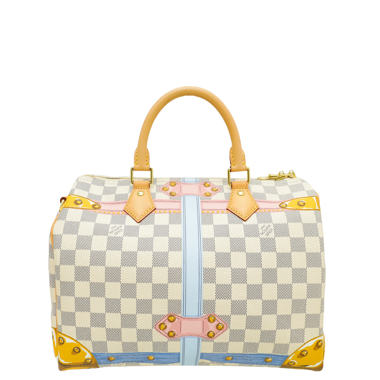 Louis Vuitton Azur Summer Trunks Speedy Bandouliere 30 Bag