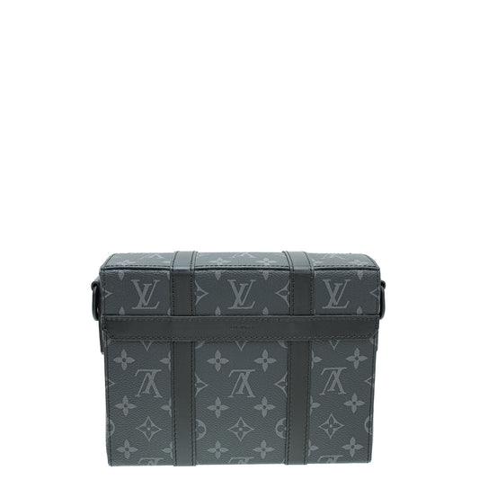 Louis Vuitton Monogram Black Eclipse Trunk Messenger Bag