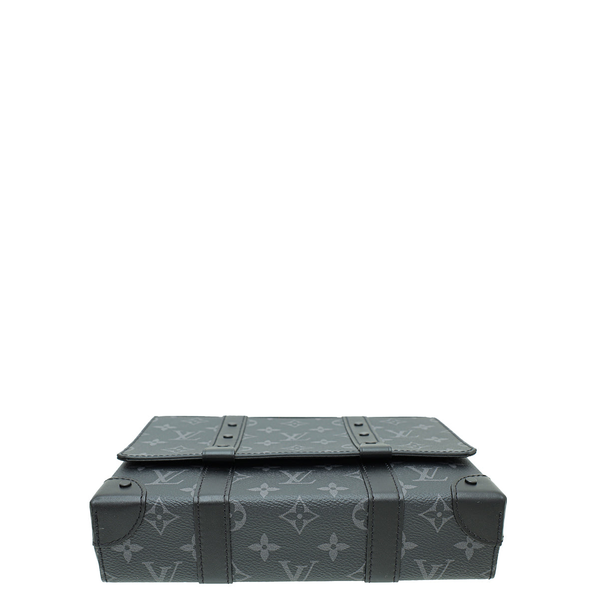 Louis Vuitton Monogram Black Eclipse Trunk Messenger Bag