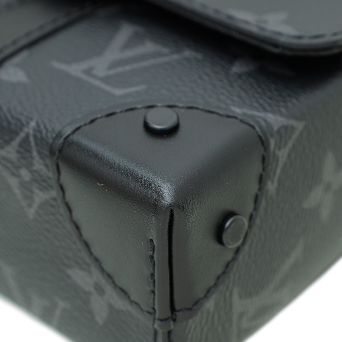 Louis Vuitton Monogram Black Eclipse Trunk Messenger Bag