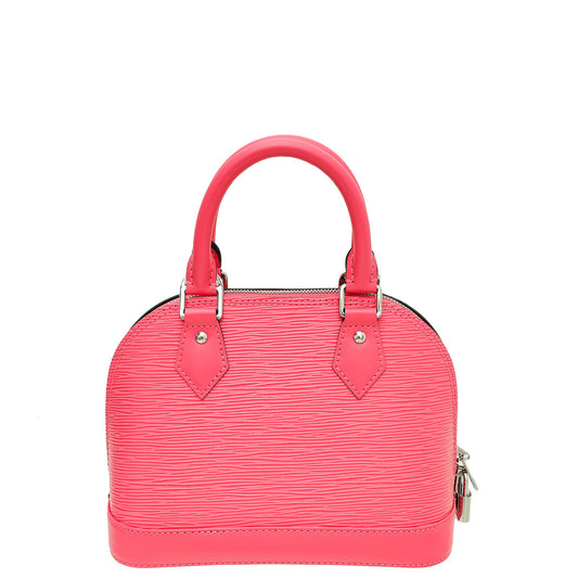 Louis Vuitton Dragon Fruit Pink Alma BB Sporty Bag With UP Initials