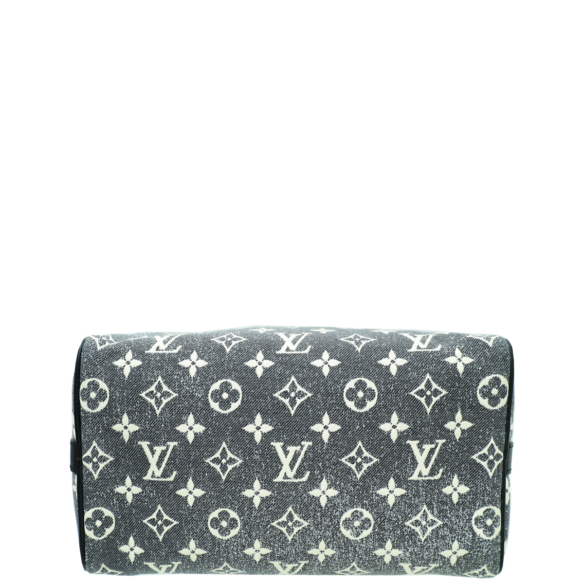 Louis Vuitton Black Ltd. Ed. Monogram Denim Speedy Bandouliere 25 Bag