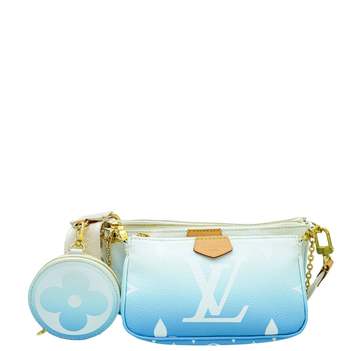 Louis Vuitton Blue Monogram Giant By The Pool Multi Pochette Accessories