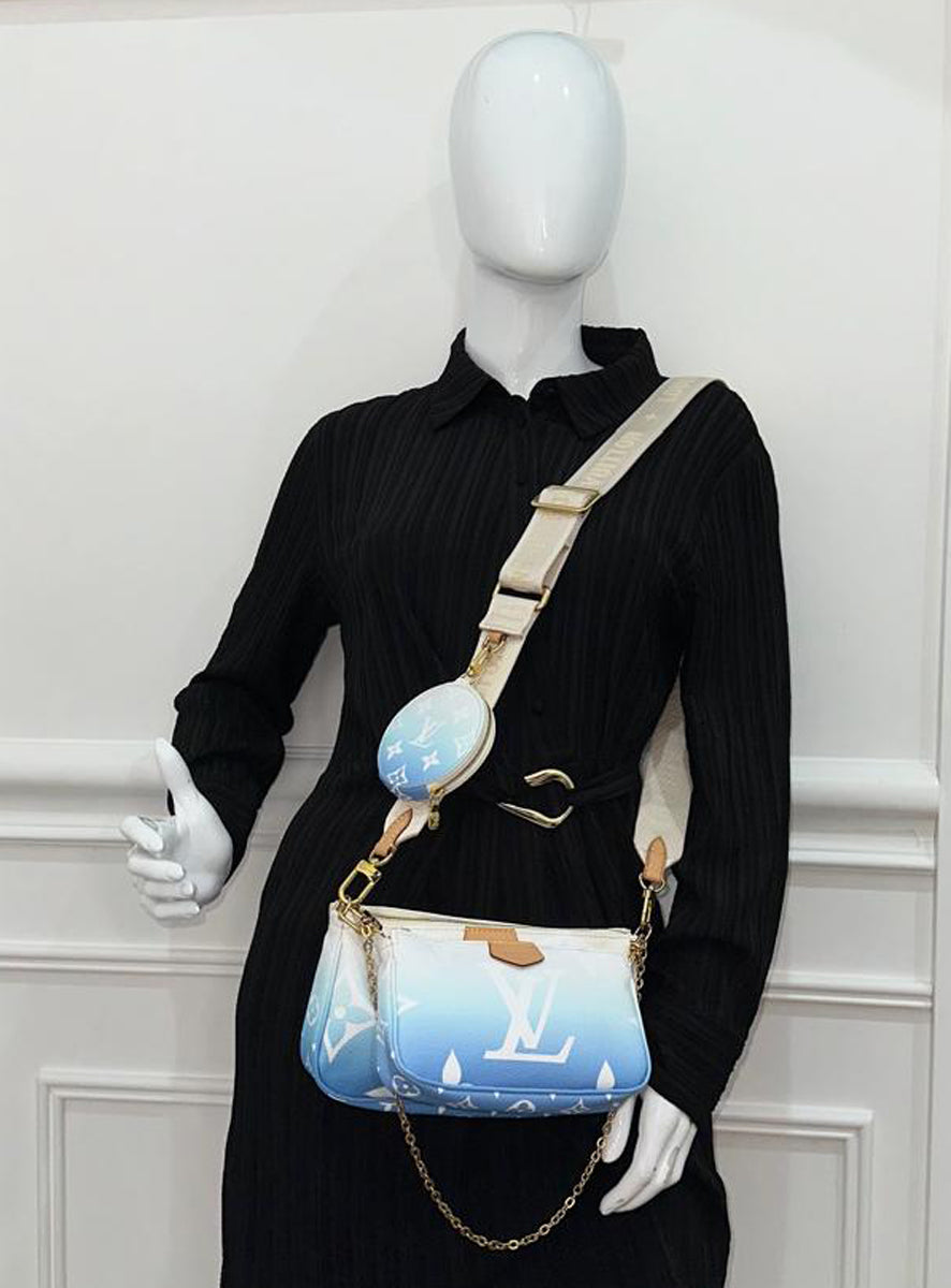 Louis Vuitton Blue Monogram Giant By The Pool Multi Pochette Accessories